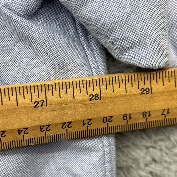 Ralph Lauren Shirt Men XXL Blue Blake Flesh Pony Oxford Button Down OCBD - Picture 7 of 11